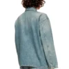 de-priss Bluză Henley din denim în stil utilitar de-priss Bluză Henley din denim în stil utilitar