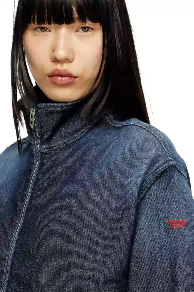de-sanderz jogg Jacheta JoggJeans cu guler înalt de-sanderz jogg Jacheta JoggJeans cu guler înalt
