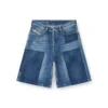 de-sire-short Pantaloni scurți din denim cu efect contrastant de-sire-short Pantaloni scurți din denim cu efect contrastant