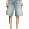 de-sire-short Pantaloni scurți din denim cu efect uzat de-sire-short Pantaloni scurți din denim cu efect uzat