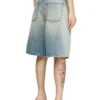 de-sire-short Pantaloni scurți din denim cu efect uzat de-sire-short Pantaloni scurți din denim cu efect uzat