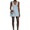 de-sweeney-s1 Rochie scurtă din denim cu imprimeu houndstooth și cristale de-sweeney-s1 Rochie scurtă din denim cu imprimeu houndstooth și cristale