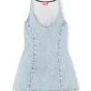 de-sweeney-s1 Rochie scurtă din denim cu imprimeu houndstooth și cristale de-sweeney-s1 Rochie scurtă din denim cu imprimeu houndstooth și cristale