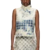 de-tapi-fsh2 Top fără mâneci din denim cu țesătură în model houndstooth de-tapi-fsh2 Top fără mâneci din denim cu țesătură în model houndstooth