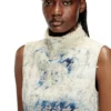de-tapi-fsh2 Top fără mâneci din denim cu țesătură în model houndstooth de-tapi-fsh2 Top fără mâneci din denim cu țesătură în model houndstooth