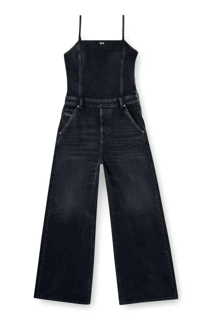 de-vors Salopetă cu bretele din denim țesut batavia