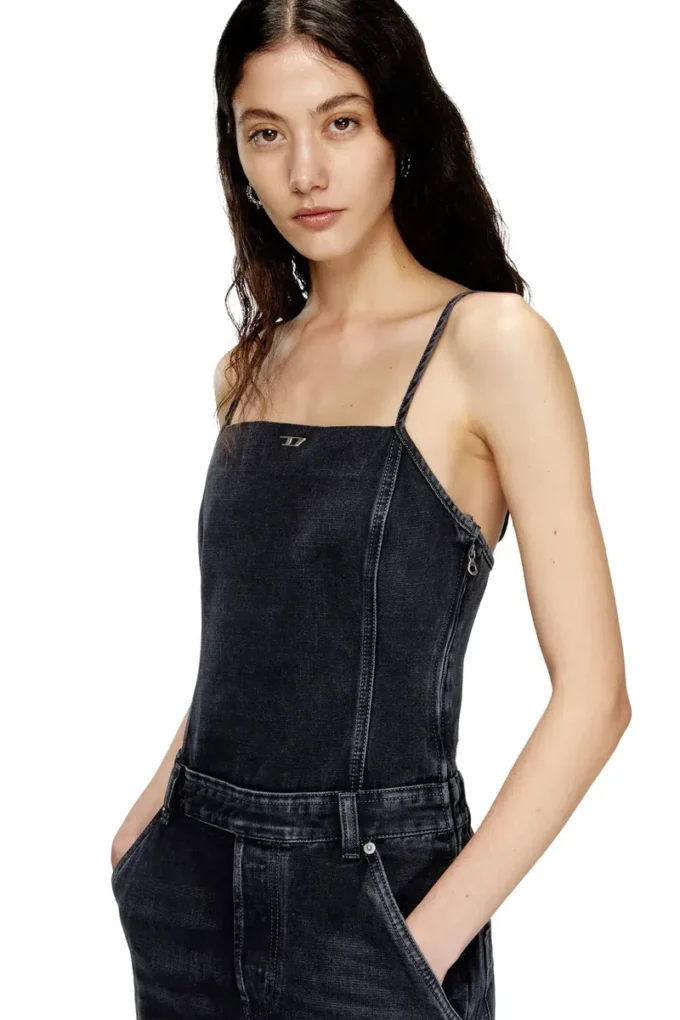 de-vors Salopetă cu bretele din denim țesut batavia