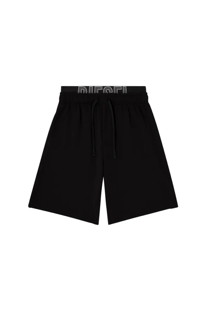devin-d-pop Pantaloni scurți de casă din bumbac cu logo Diesel devin-d-pop Pantaloni scurți de casă din bumbac cu logo Diesel