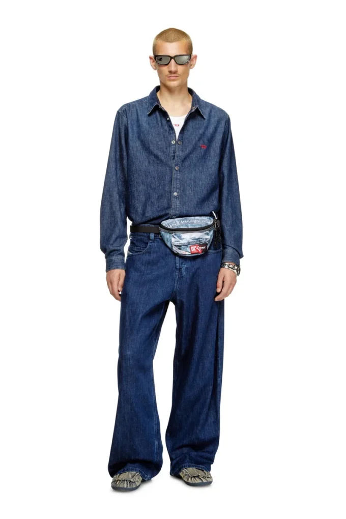 Diesel springer Sac de curea din denim trompe l’oeil Diesel springer Sac de curea din denim trompe l’oeil