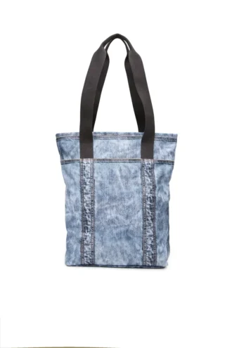 Diesel tote Geantă tote din denim trompe l’oeil