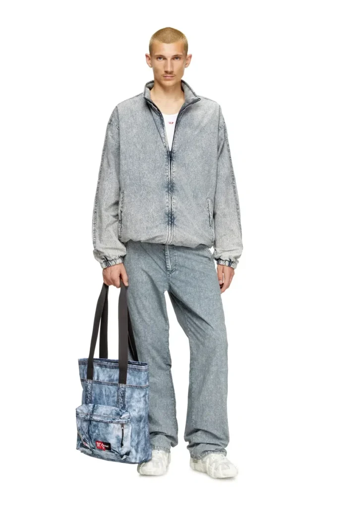 Diesel tote Geantă tote din denim trompe l’oeil Diesel tote Geantă tote din denim trompe l’oeil