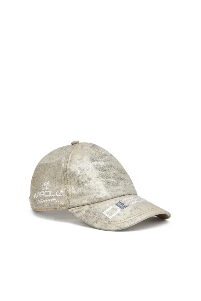 dile_luna cap Șapcă de baseball din denim metalic dile_luna cap Șapcă de baseball din denim metalic