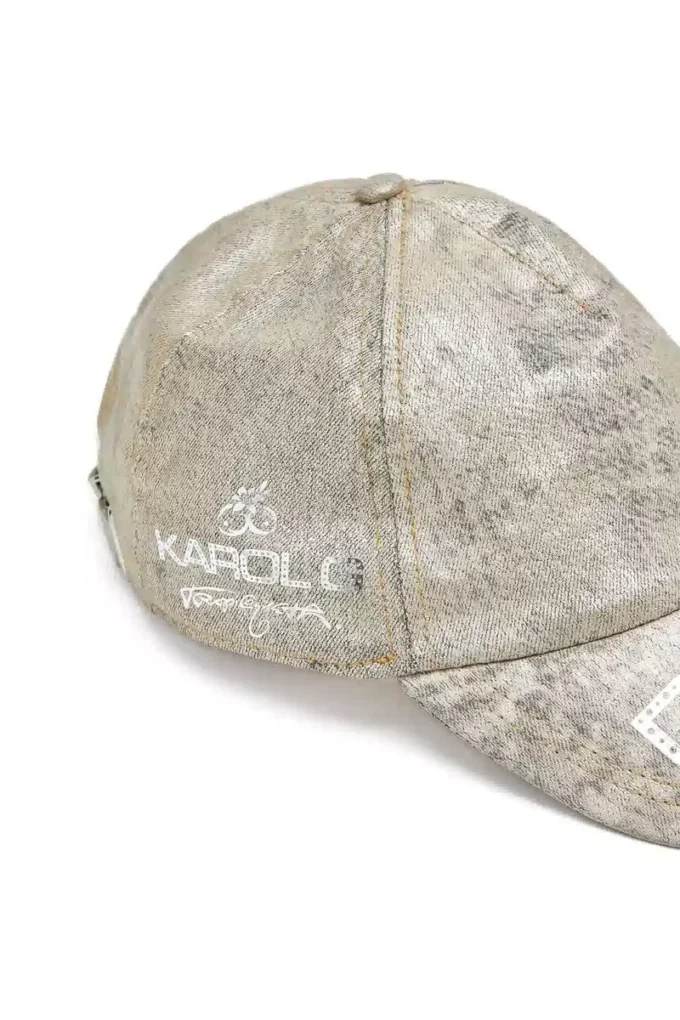 dile_luna cap Șapcă de baseball din denim metalic dile_luna cap Șapcă de baseball din denim metalic