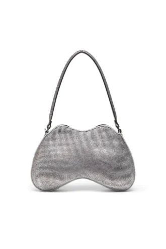 double-d shoulder Geantă Double-D-Shoulder cu cristale pe toată suprafața