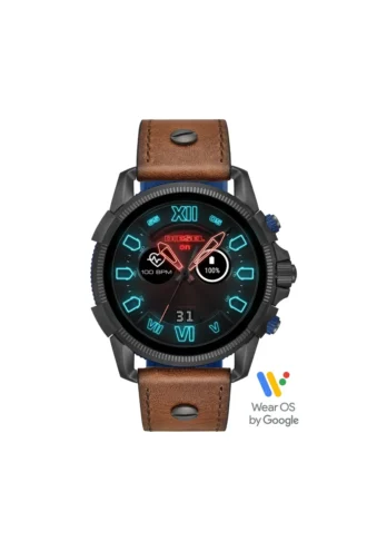 dt2009 Ceas inteligent Full Guard 2.5 din piele maro