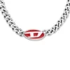 dx1446 Colier cu lanț din email roșu dx1446 Colier cu lanț din email roșu