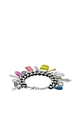 dx1524 bijuterie Brățară cu lanț și charm din oțel inoxidabil negru dx1524 bijuterie Brățară cu lanț și charm din oțel inoxidabil negru
