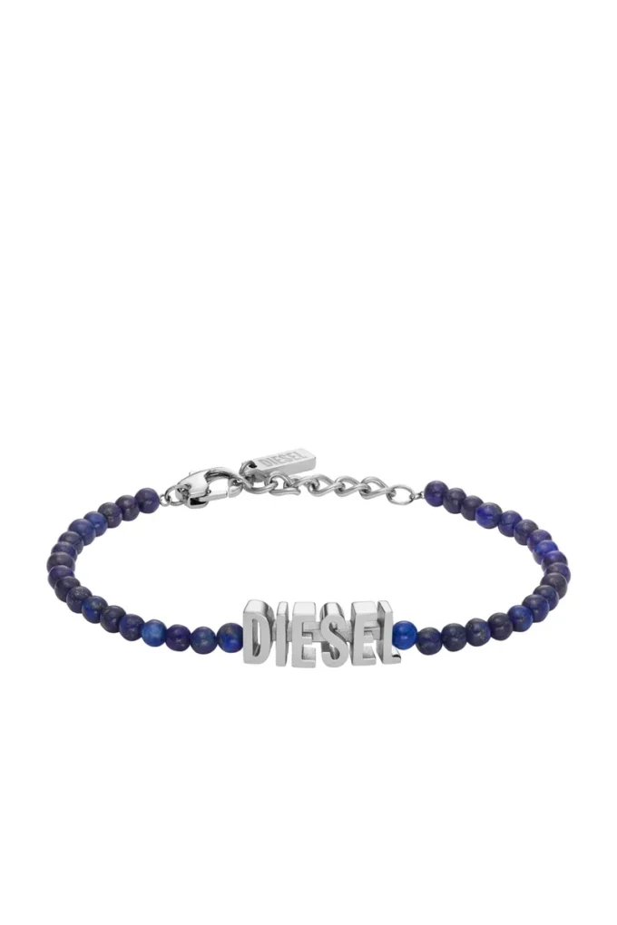 dx1544040 bijuterie Brățară cu mărgele din agat albastru