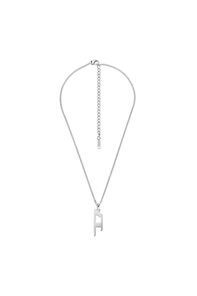 dx1625040 bijuterii Colier cu pandantiv din oțel inoxidabil cu logo d