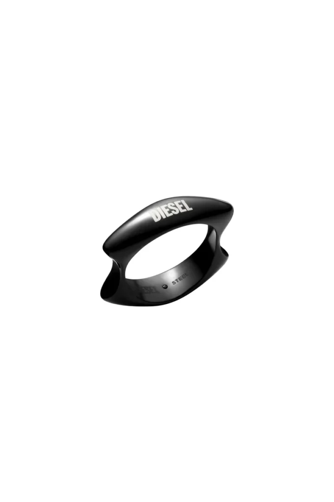 dx1632001 bijuterii Inel cu bandă din oțel inoxidabil negru