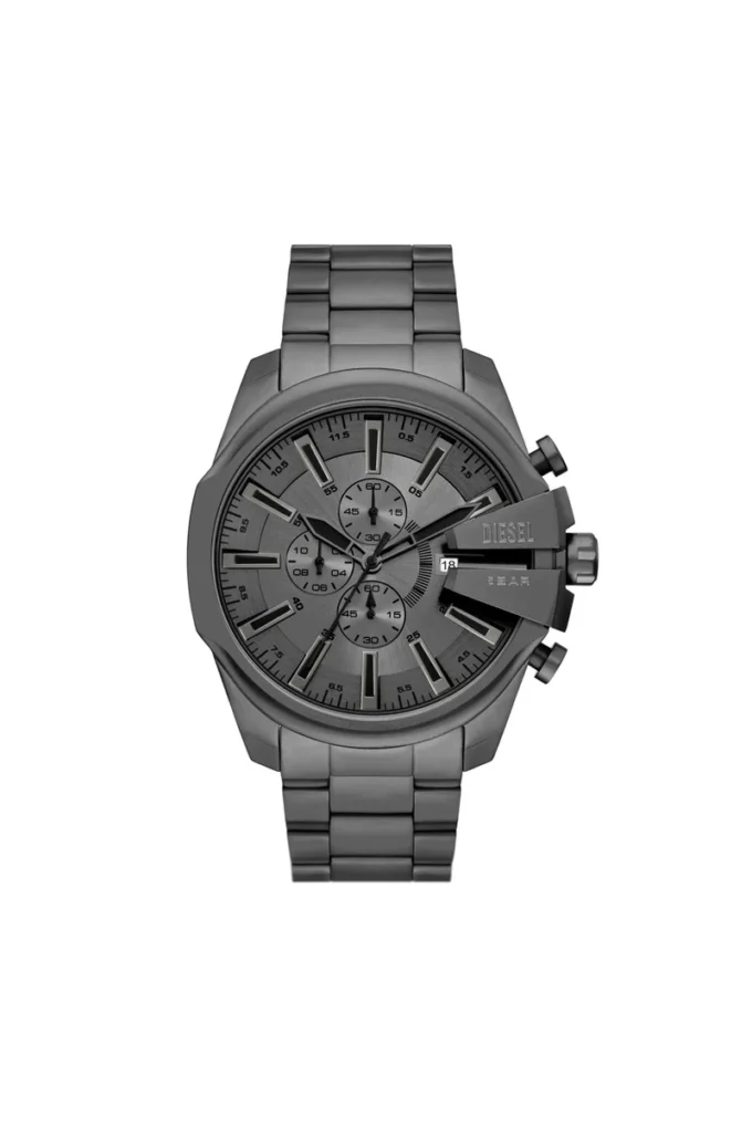 dz4676 Diesel Mega Chief Slim Chronograph din oțel inoxidabil gri