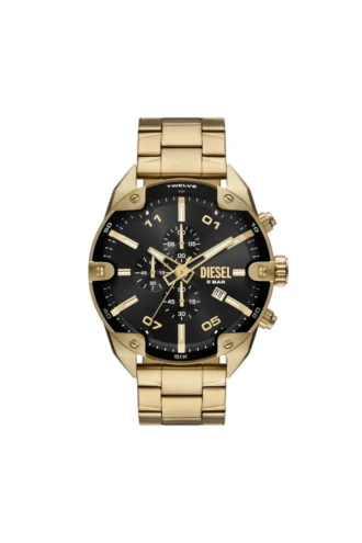 dz4678 Diesel Spiked Chronograph din oțel inoxidabil auriu
