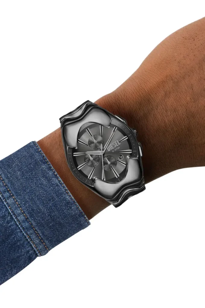 dz4682 Diesel Mercurial Chronograph din oțel inoxidabil gri