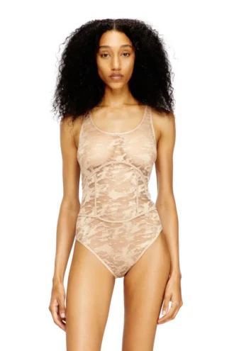 ezzy-utlt Body din nailon cu design din dantelă