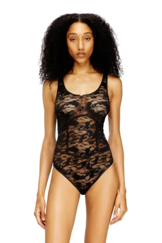 ezzy-utlt Body din nailon cu design din dantelă