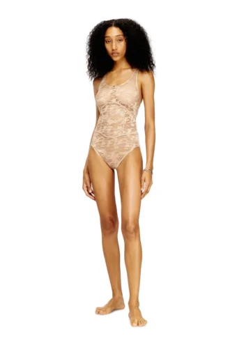ezzy-utlt Body din nailon cu design din dantelă