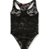 ezzy-utlt Body din nailon cu design din dantelă ezzy-utlt Body din nailon cu design din dantelă