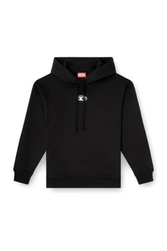 f-buxt-hood-od Hanorac cu logo oval D cu efect metalic