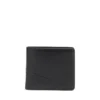 flag-d bi-fold coin s 3d Portofel din piele cu două compartimente și logo în relief
