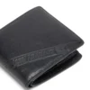 flag-d bi-fold coin s 3d Portofel din piele cu două compartimente și logo în relief