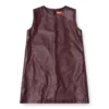 fr-d-ares Rochie mini fără mâneci, de culoare burgund, din țesătură acoperită fr-d-ares Rochie mini fără mâneci, de culoare burgund, din țesătură acoperită