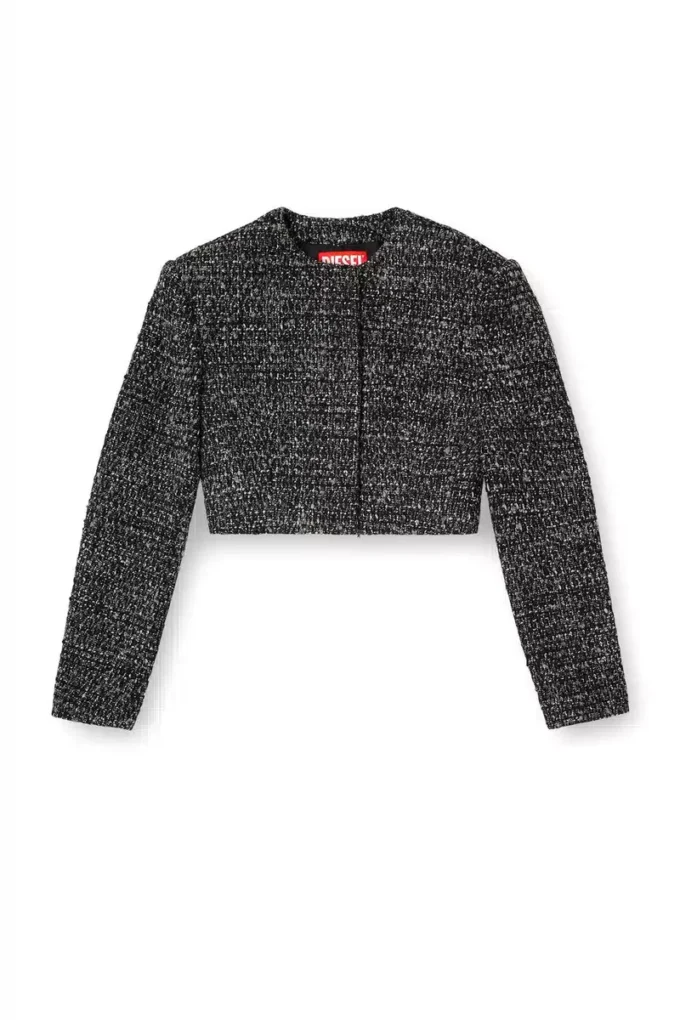 g-crop-g Jachetă scurtă din țesătură bouclé g-crop-g Jachetă scurtă din țesătură bouclé