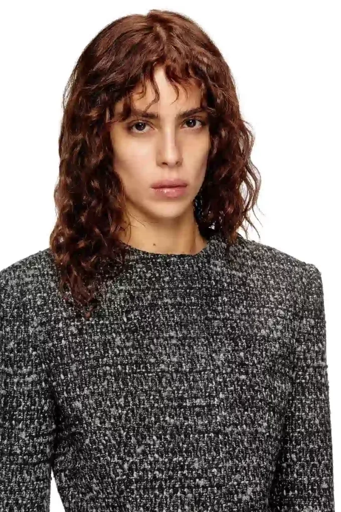 g-crop-g Jachetă scurtă din țesătură bouclé g-crop-g Jachetă scurtă din țesătură bouclé