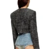 g-crop-g Jachetă scurtă din țesătură bouclé g-crop-g Jachetă scurtă din țesătură bouclé