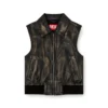 g-inko Vestă bomber cu efect uzat g-inko Vestă bomber cu efect uzat