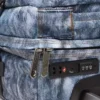 Geantă de cabină Diesel Transit’r din denim trompe l’oeil