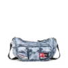 Geantă de umăr Diesel Geantă cu multiple buzunare din denim trompe l’oeil