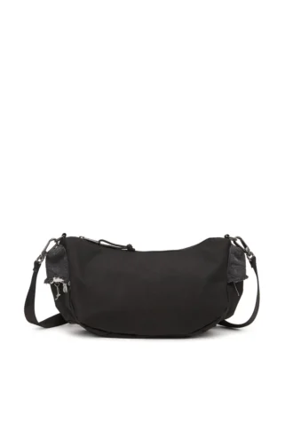 geantă de umăr Diesel Geantă de umăr din denim distrus și CORDURA®