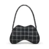Geantă de umăr Double-D Geantă de umăr Double-D cu motiv houndstooth Geantă de umăr Double-D Geantă de umăr Double-D cu motiv houndstooth