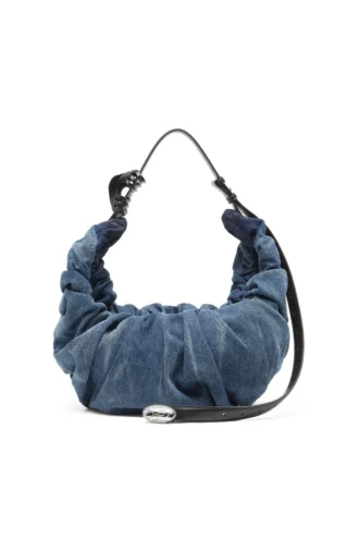 grab-d hobo l Geantă hobo mare Grab-D-Large din denim tratat