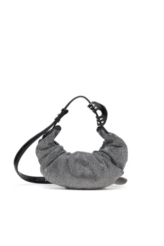 grab-d hobo s Grab-D S-Small geantă hobo strânsă din denim cristal