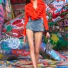 grab-d hobo s Grab-D S-Small geantă hobo strânsă din denim cristal grab-d hobo s Grab-D S-Small geantă hobo strânsă din denim cristal