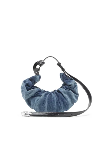 grab-d hobo s Grab-D-Small geantă hobo strânsă din denim tratat