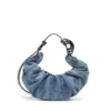 grab-d hobo s Grab-D-Small geantă hobo strânsă din denim tratat grab-d hobo s Grab-D-Small geantă hobo strânsă din denim tratat