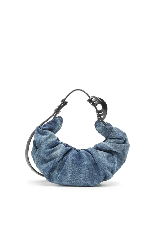grab-d hobo s Grab-D-Small geantă hobo strânsă din denim tratat grab-d hobo s Grab-D-Small geantă hobo strânsă din denim tratat