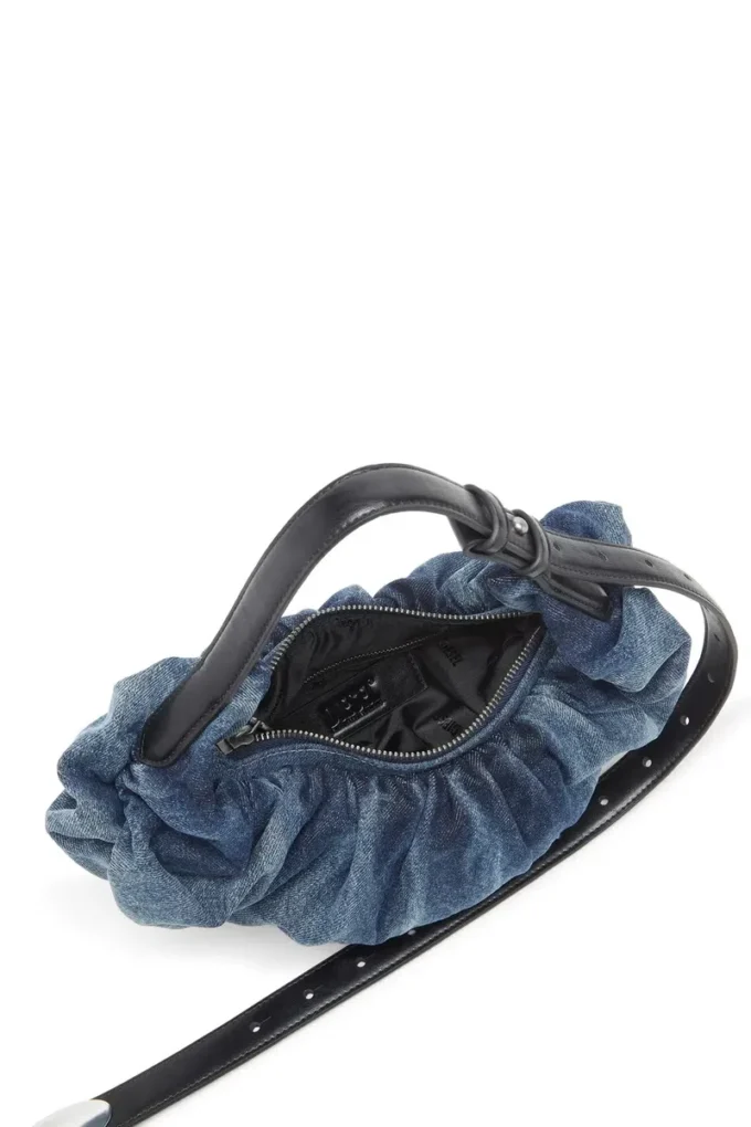 grab-d hobo s Grab-D-Small geantă hobo strânsă din denim tratat grab-d hobo s Grab-D-Small geantă hobo strânsă din denim tratat